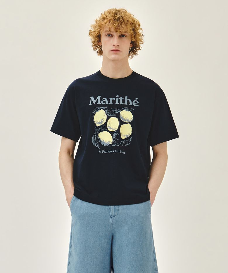 AEROCOOL LEMON GRAPHIC TEE navy