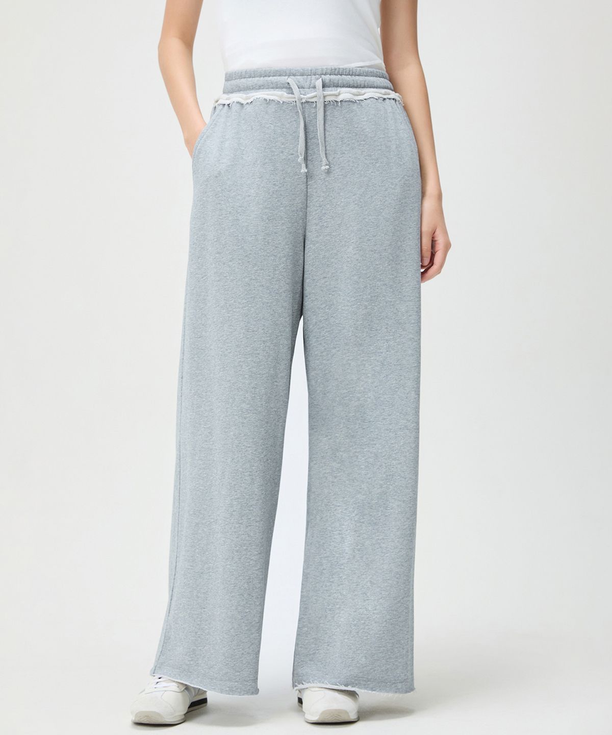 미쏘(MIXXO) 스웻 와이드 팬츠 RE TMG316C_MIWTMG41QC