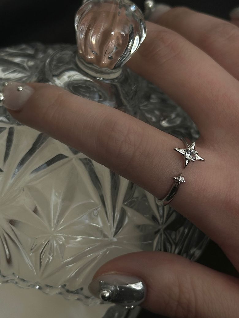 Twin Star Open Ring