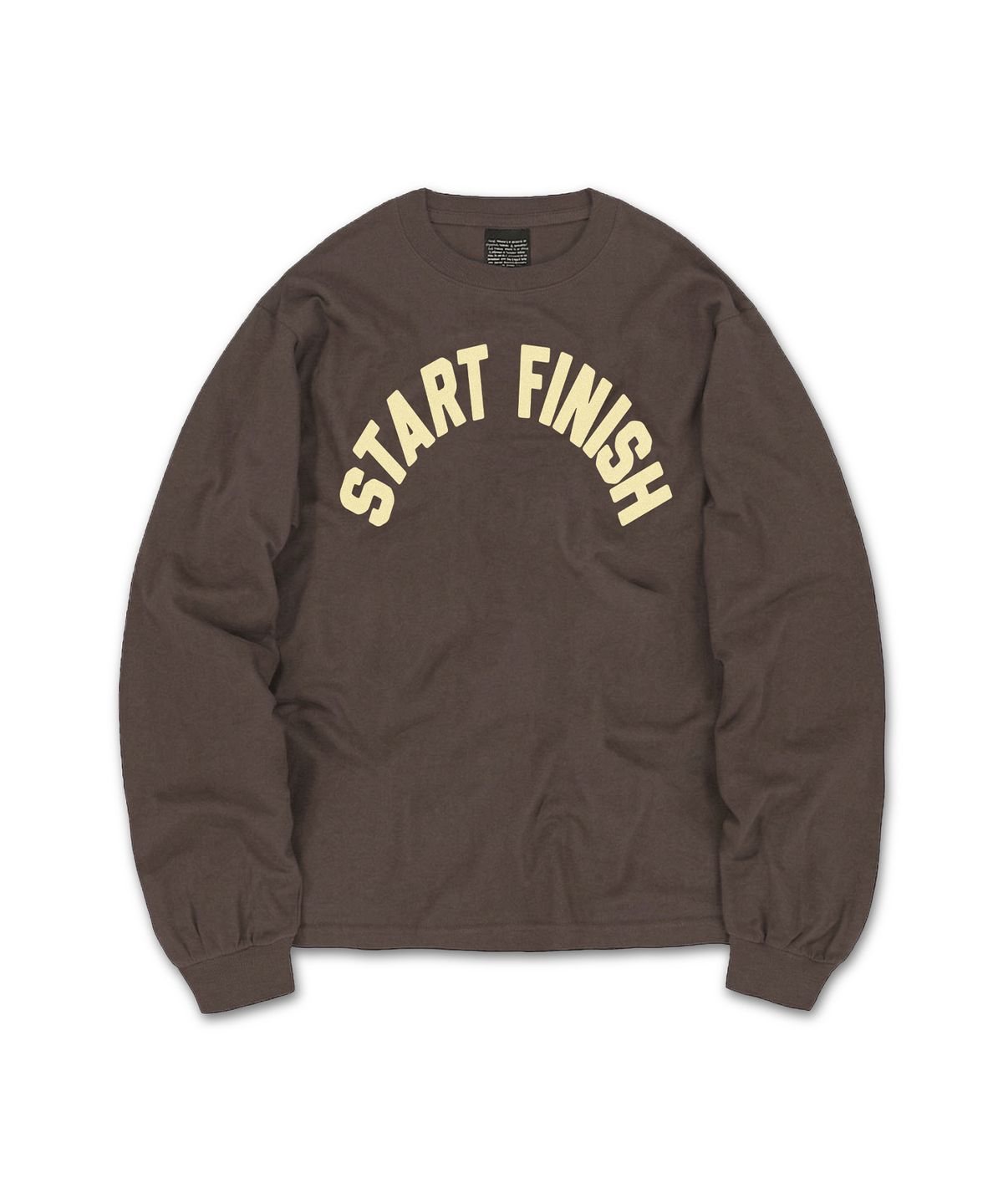 더트(DURT) START FINISH LONG SLEEVE TEE (BROWN)