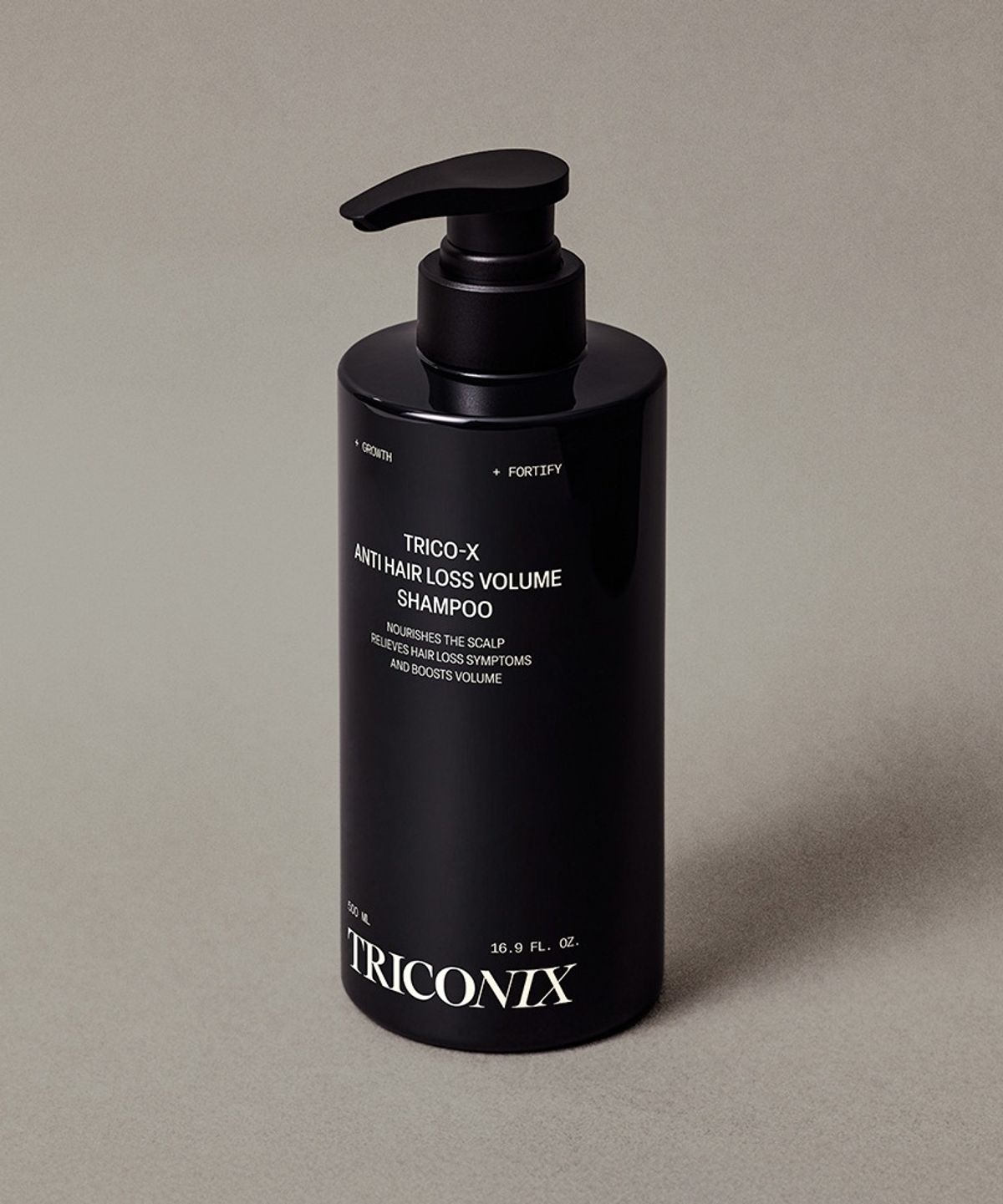 트리코닉스(TRICONIX) 트리코닉스 트리코엑스 탈모완화 볼륨 블랙 샴푸 500ml, 1개