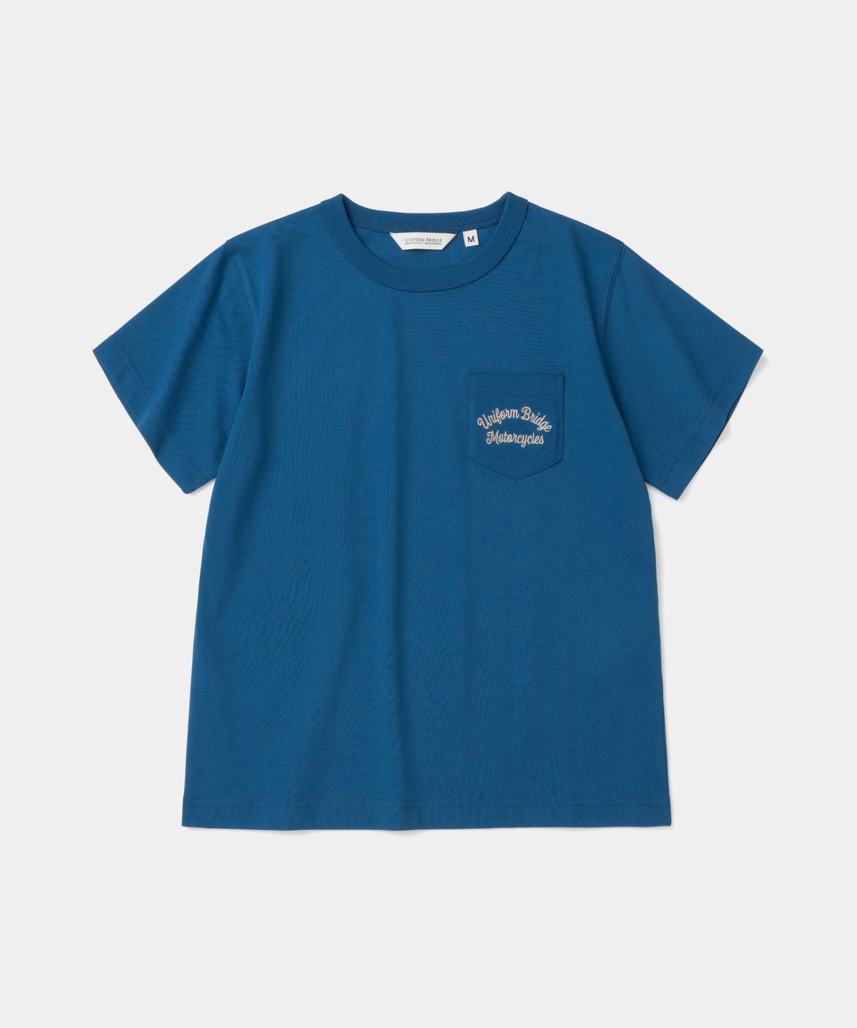 유니폼브릿지(UNIFORM BRIDGE) motorcycle s/s t-shirt(womens) blue
