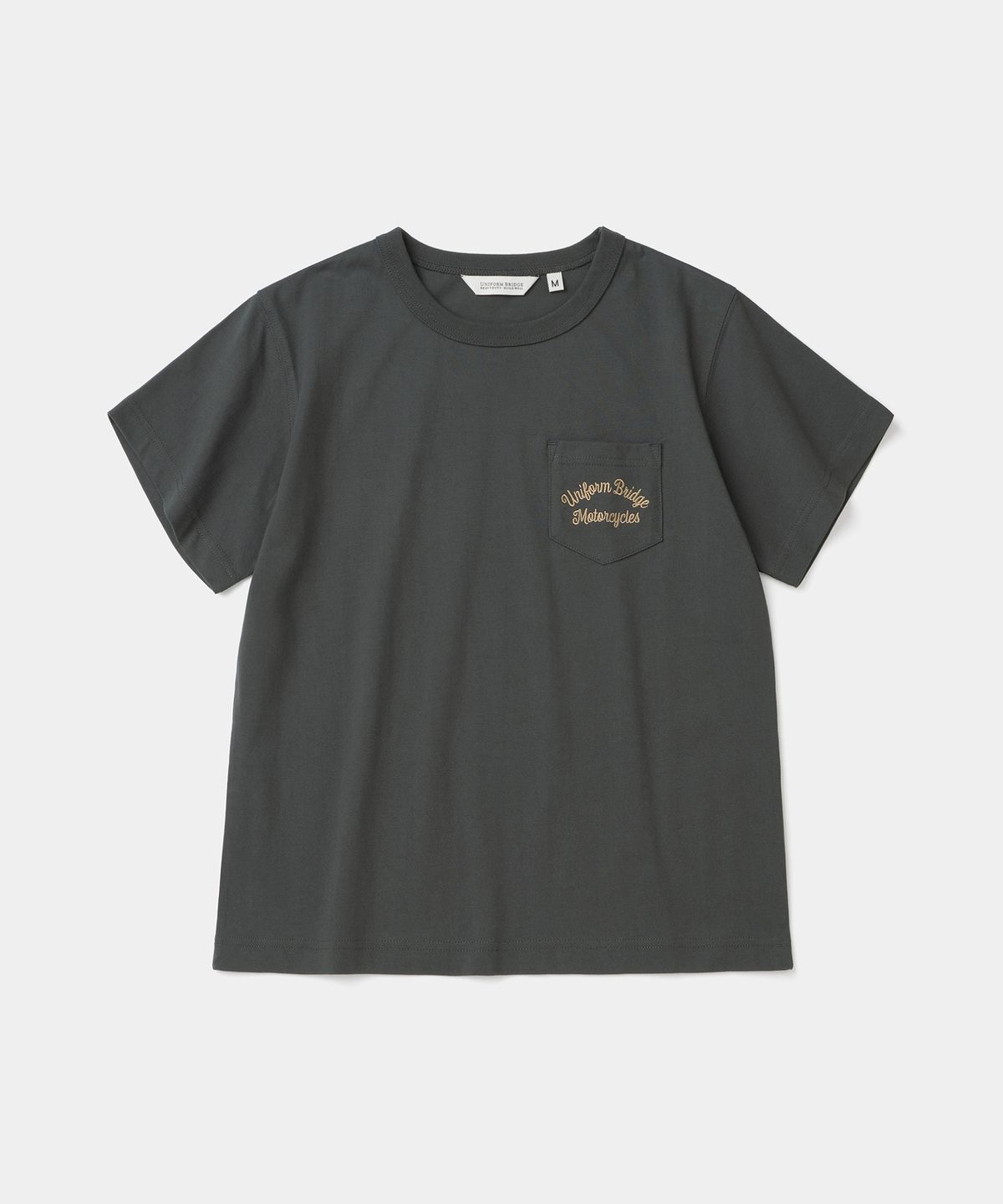 유니폼브릿지(UNIFORM BRIDGE) motorcycle s/s t-shirt(womens) charcoal
