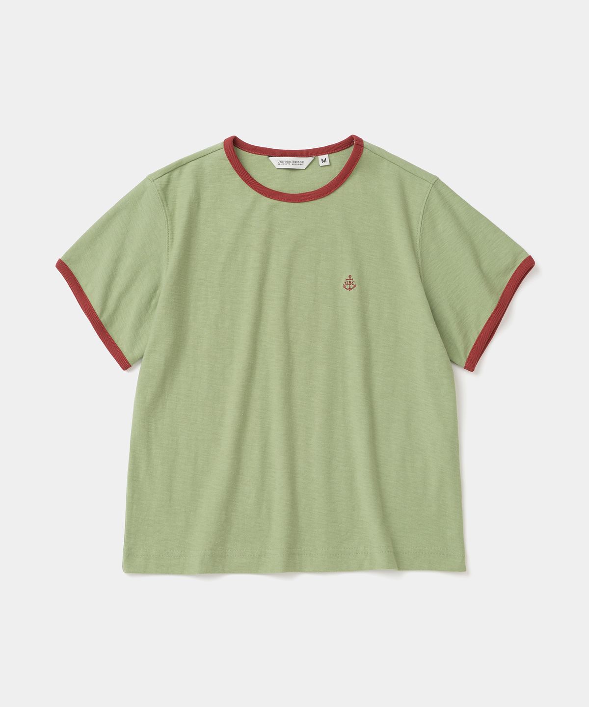유니폼브릿지(UNIFORM BRIDGE) slub ringer s/s t-shirt(womens) green