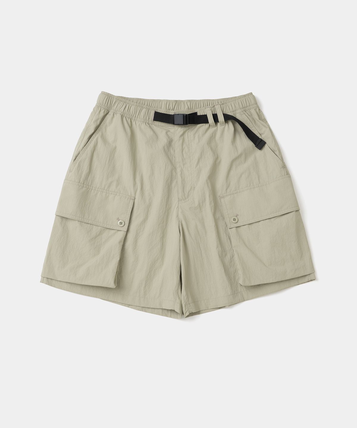 유니폼브릿지(UNIFORM BRIDGE) nylon ribstop shorts beige
