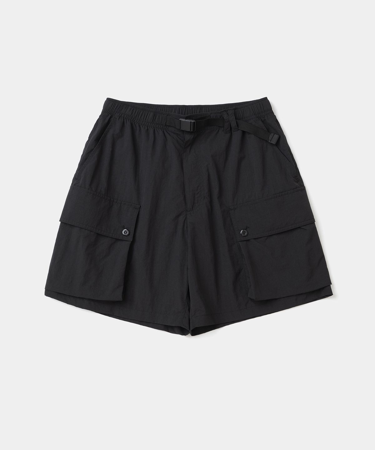 유니폼브릿지(UNIFORM BRIDGE) nylon ribstop shorts black