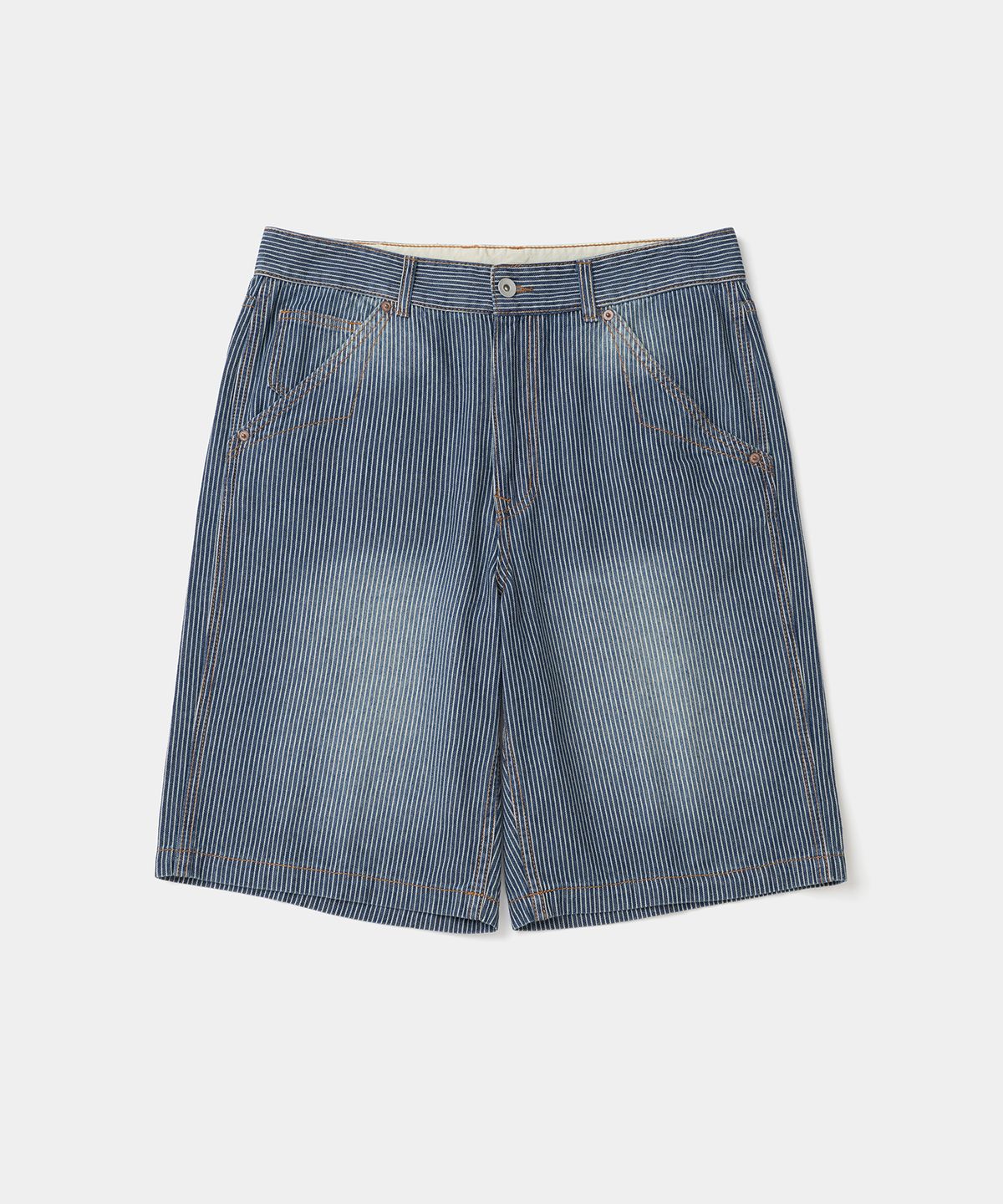 유니폼브릿지(UNIFORM BRIDGE) hickory denim shorts blue