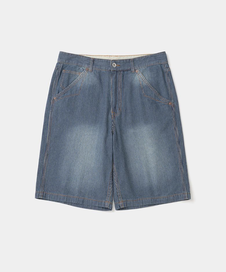 hickory denim shorts blue