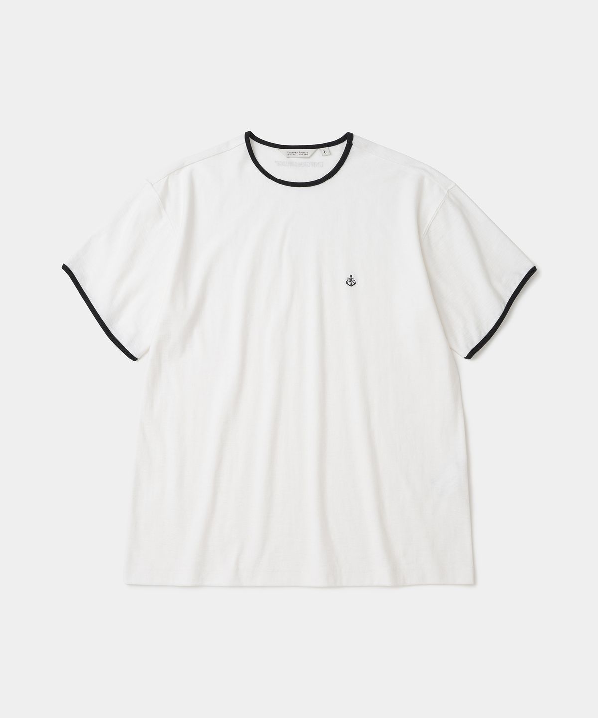 유니폼브릿지(UNIFORM BRIDGE) slub ringer s/s t-shirt off white