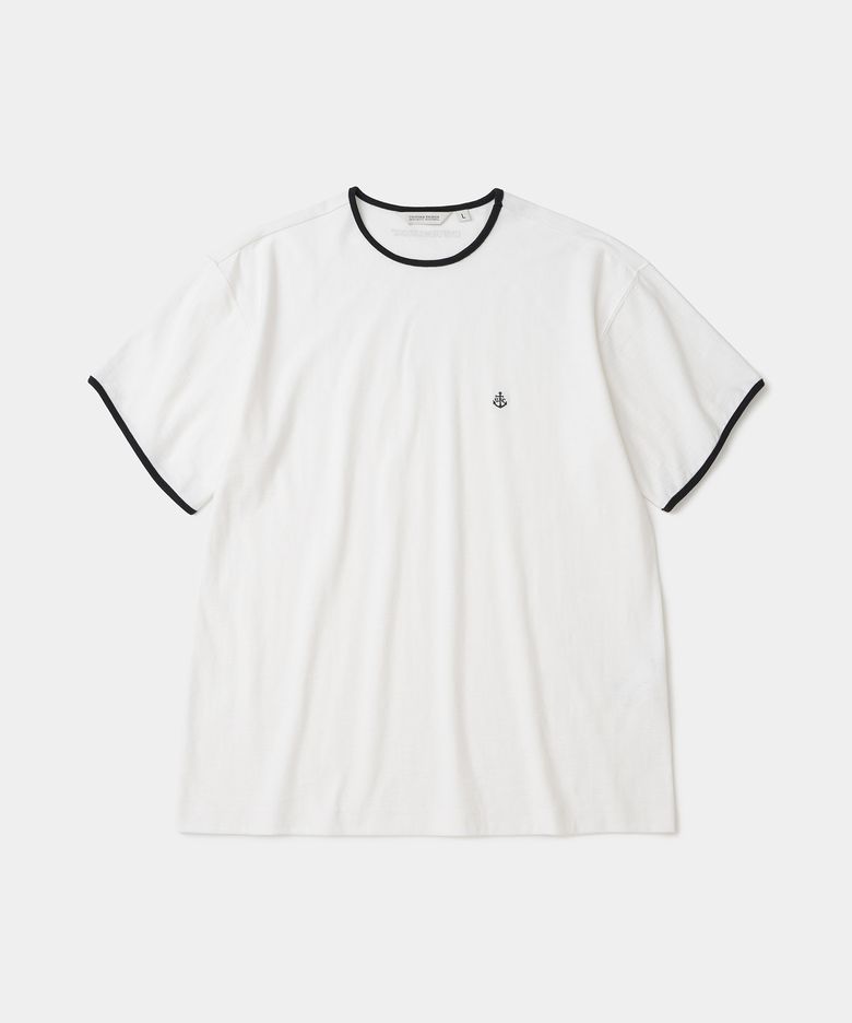 slub ringer s/s t-shirt off white