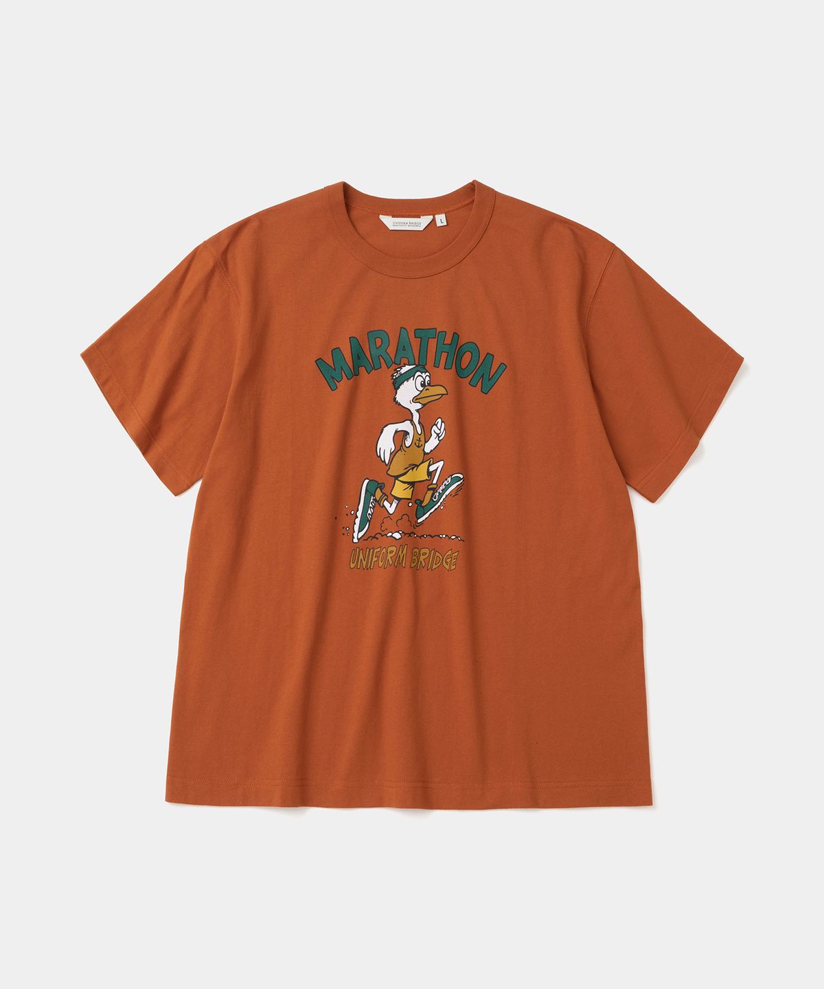 유니폼브릿지(UNIFORM BRIDGE) marathon duck s/s t-shirt brick red