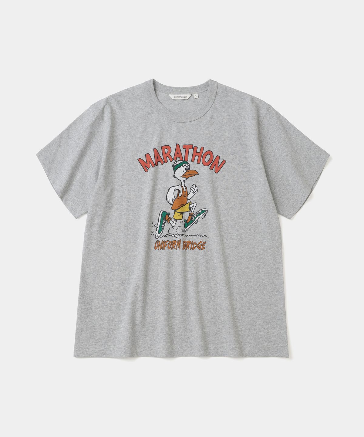 유니폼브릿지(UNIFORM BRIDGE) marathon duck s/s t-shirt 8% melange