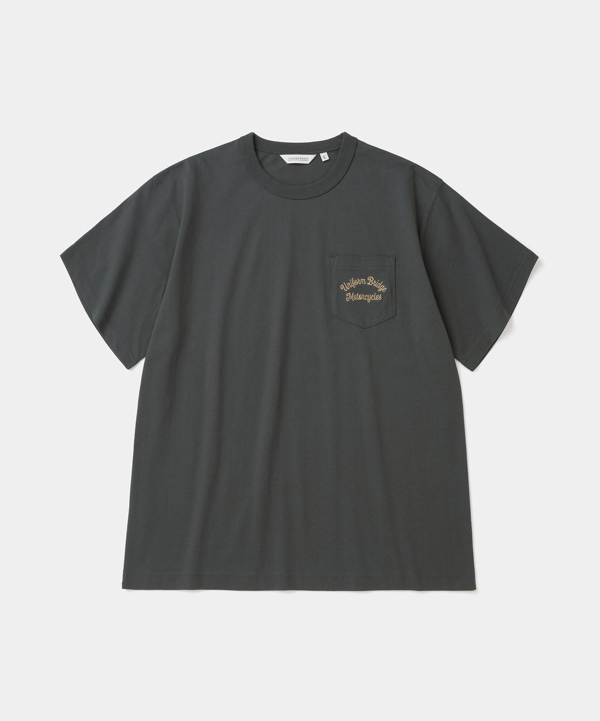 유니폼브릿지(UNIFORM BRIDGE) motorcycle s/s t-shirt charcoal