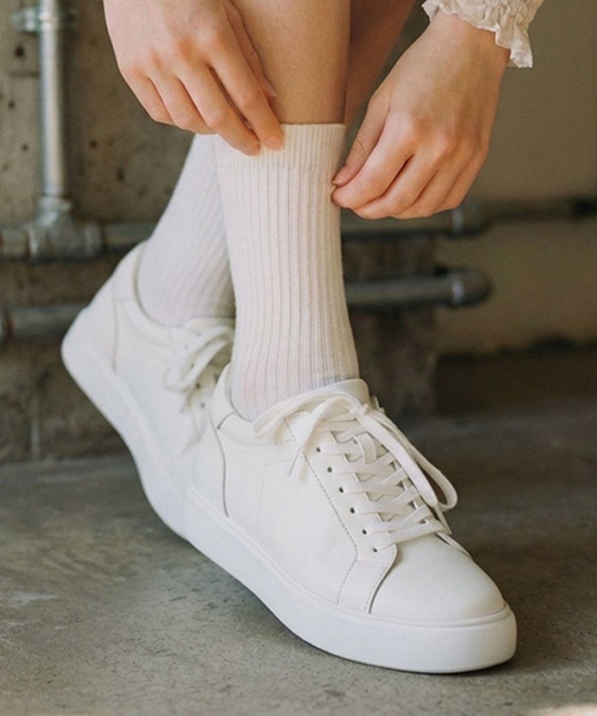 힐탑(HEELTOP) HT3510 치트키 7CM 리프트 스니커즈 리펫 화이트