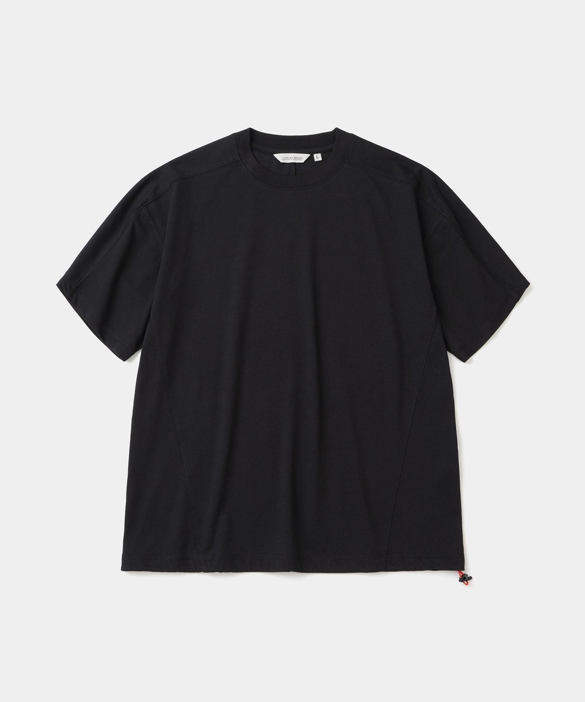 유니폼브릿지(UNIFORM BRIDGE) AE string s/s t-shirt black