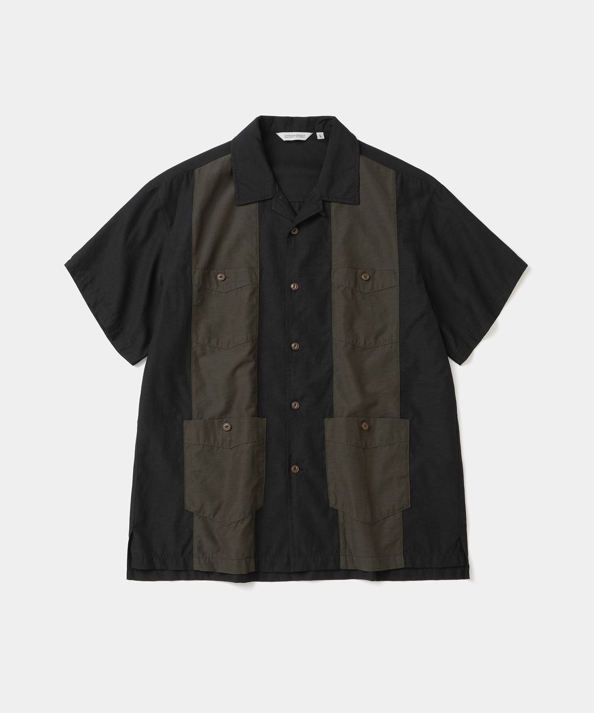 유니폼브릿지(UNIFORM BRIDGE) cuban s/s shirt black