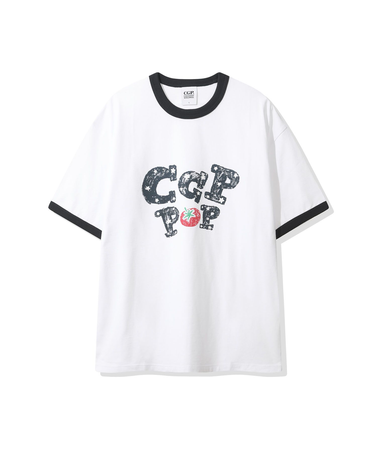 MUSINSA公式 | Codegraphy CGP POP リンガー 半袖Tシャツ-ホワイト