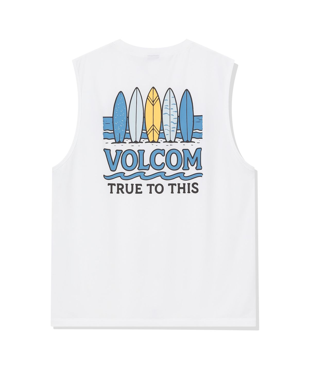 볼컴(VOLCOM) 볼컴 에센셜 탱크탑 래시가드(오프 화이트)