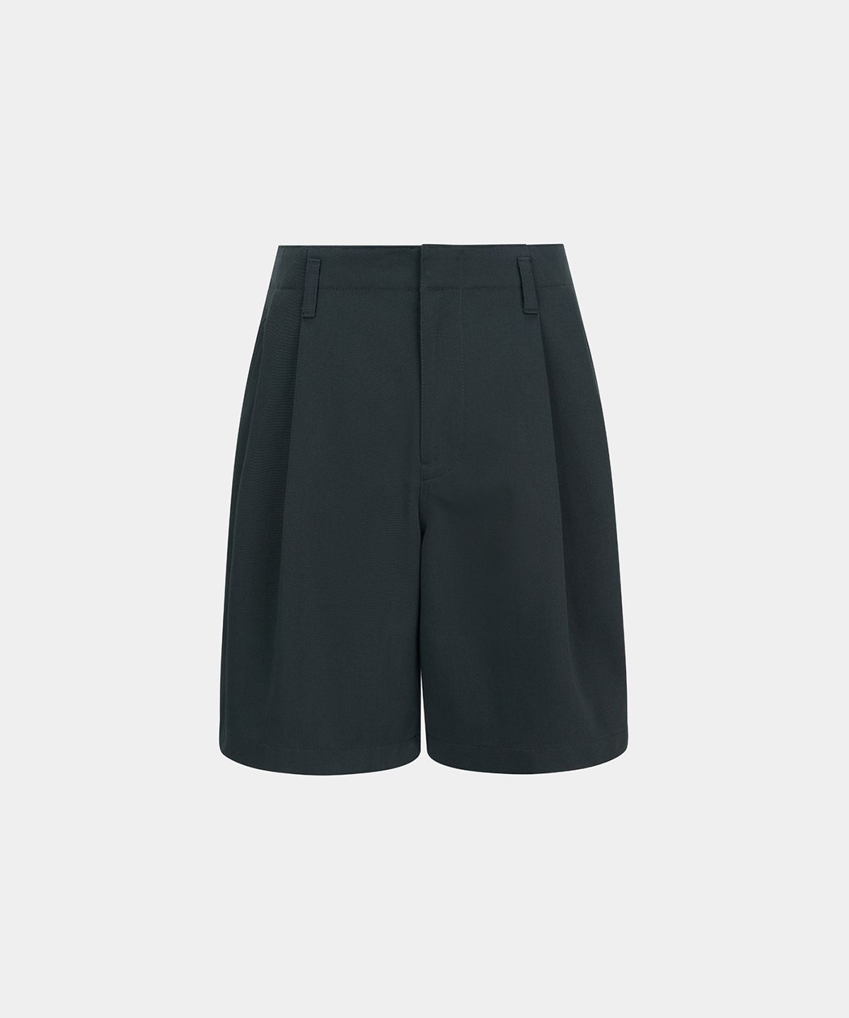 노이스(NOICE) M STRUCTURED COTTON SHORTS - DARK GREEN
