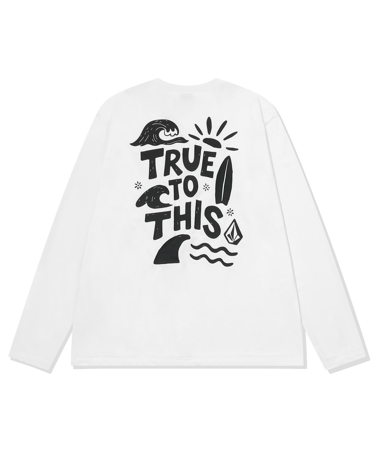 볼컴(VOLCOM) 볼컴 우먼스 서프 래시가드(오프 화이트)