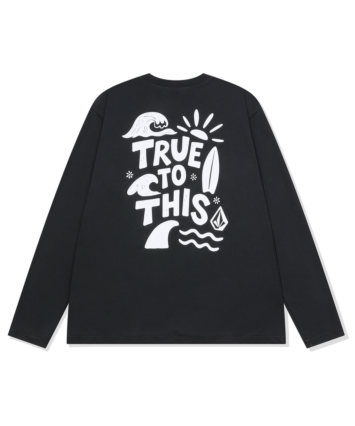 볼컴(VOLCOM) 볼컴 우먼스 서프 래시가드(블랙)