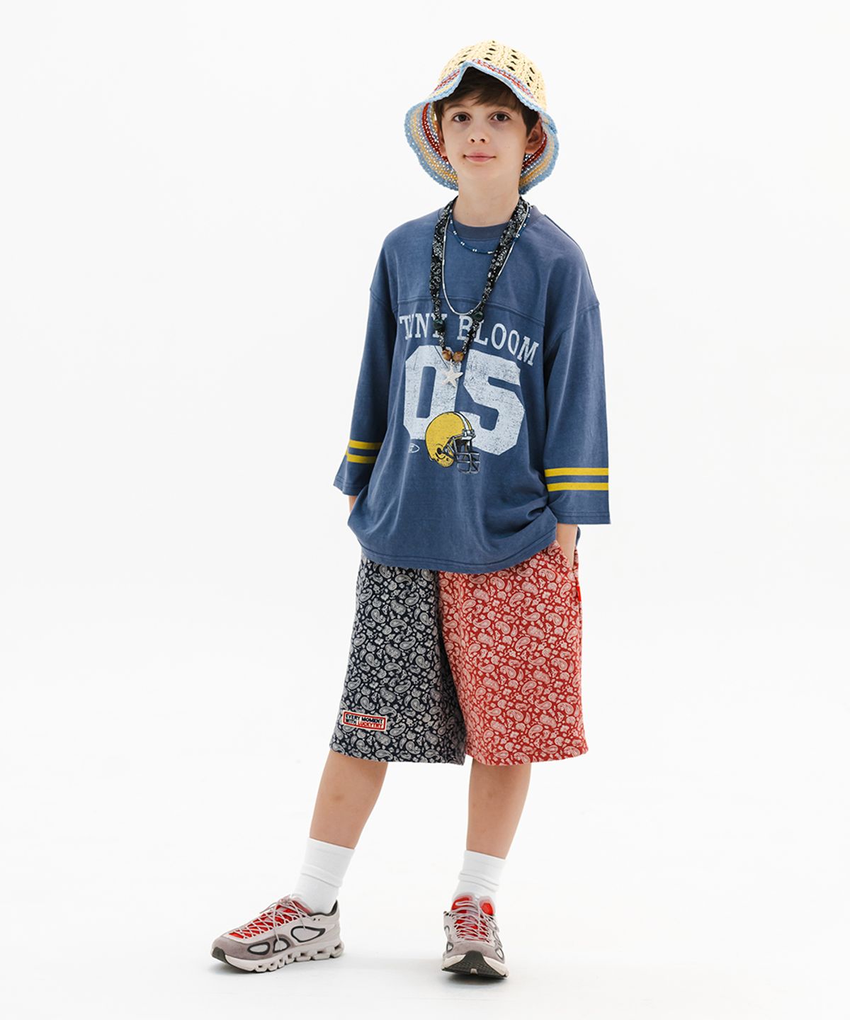 럭키트라이(LUCKY TRY) 페이즐리 믹스 반바지