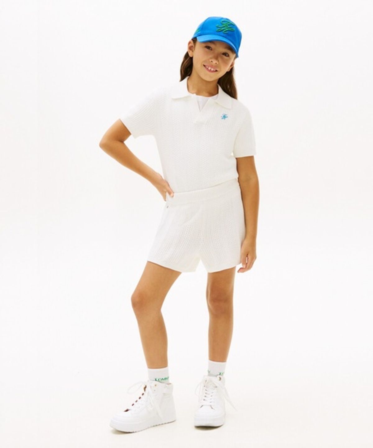 타미힐피거 키즈(TOMMY HILFIGER KIDS) 크로쉐 스크립트 쇼츠
