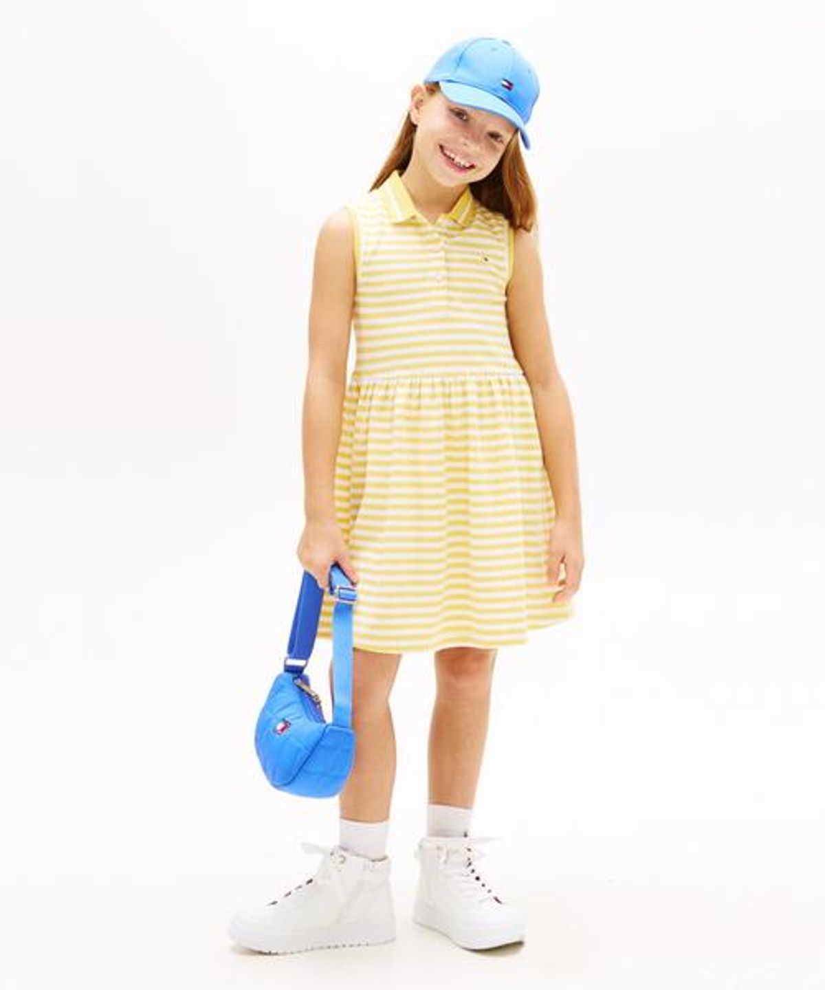 타미힐피거 키즈(TOMMY HILFIGER KIDS) 슬리브리스 폴로 드레스