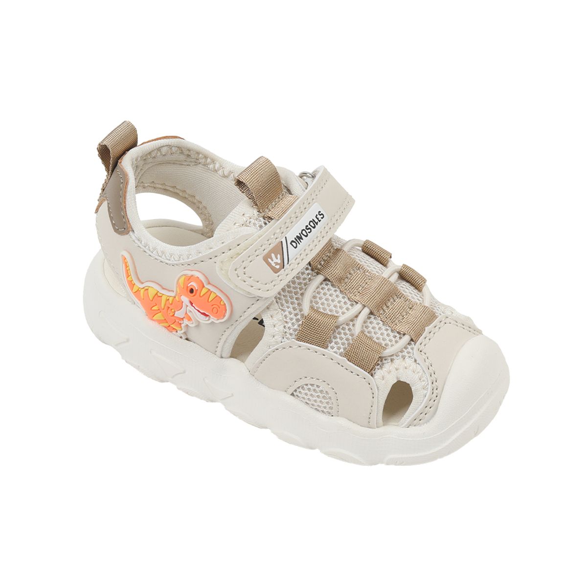 다이노솔즈(DINOSOLES) 레임 티라노 샌들 토들 베이지
