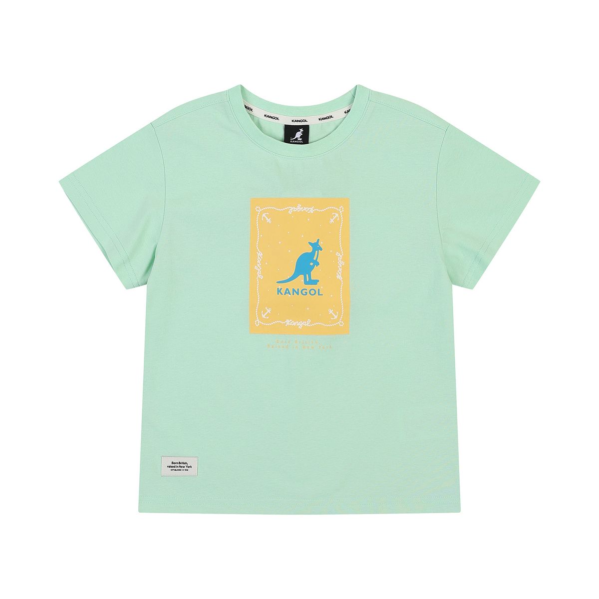 캉골키즈(KANGOL KIDS) 쿨맥스 마린 그래픽 티셔츠 SB 0116 민트