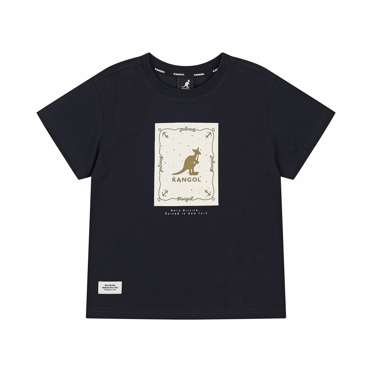 캉골키즈(KANGOL KIDS) 쿨맥스 마린 그래픽 티셔츠 SB 0116 네이비