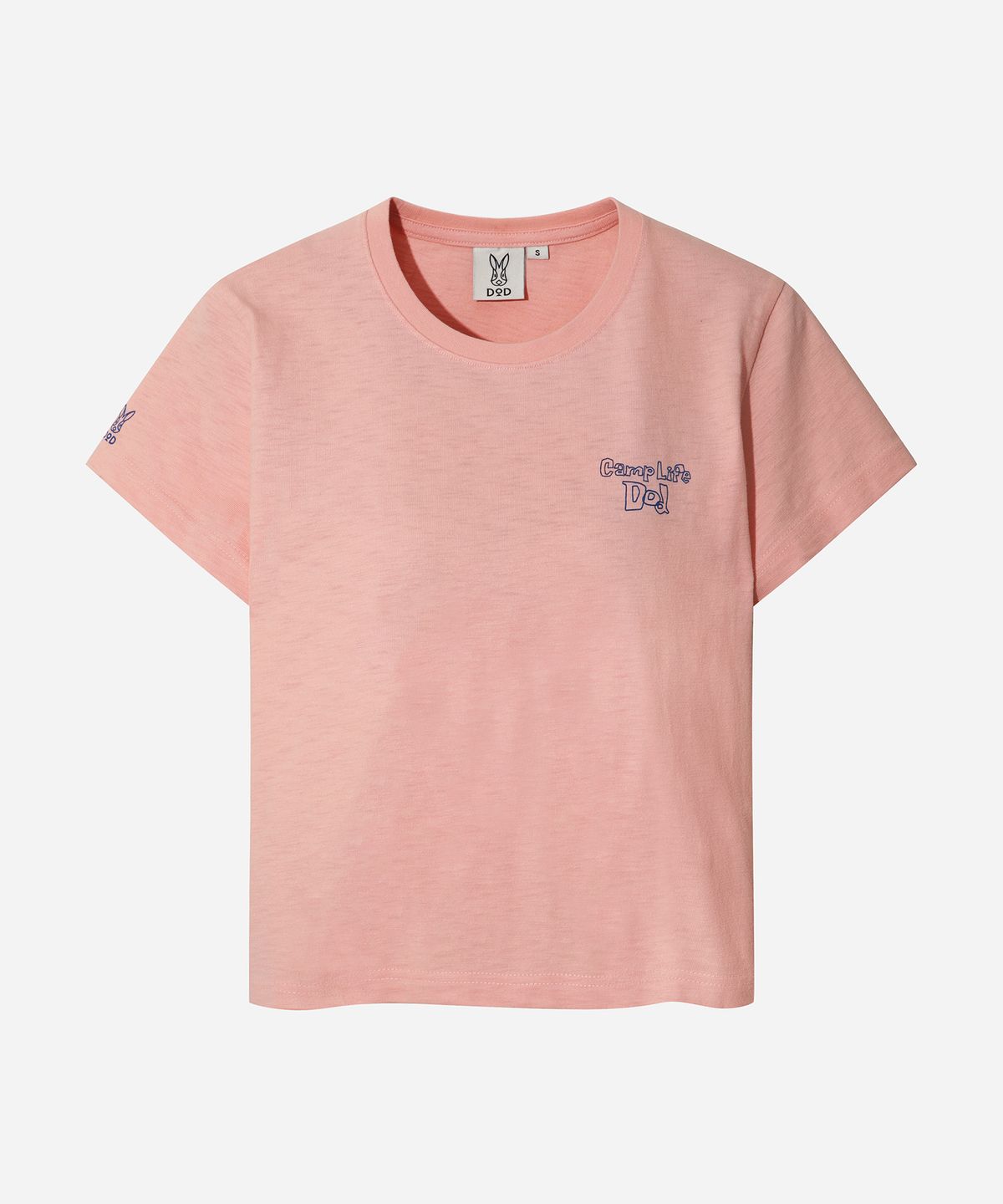 디오디(DOD) 여성) 캠프 라이프 반팔 티셔츠(LIGHT PINK)