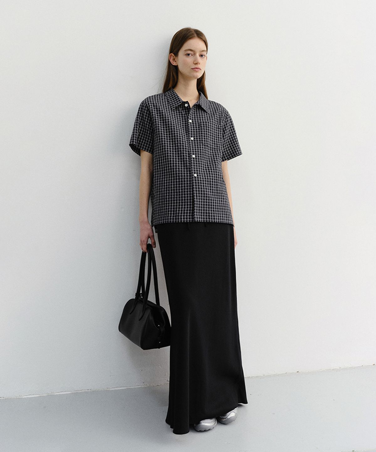 던스트(DUNST) UNISEX CHECKED PAJAMA SHIRT_UDSH6B133_BLACK CHECK