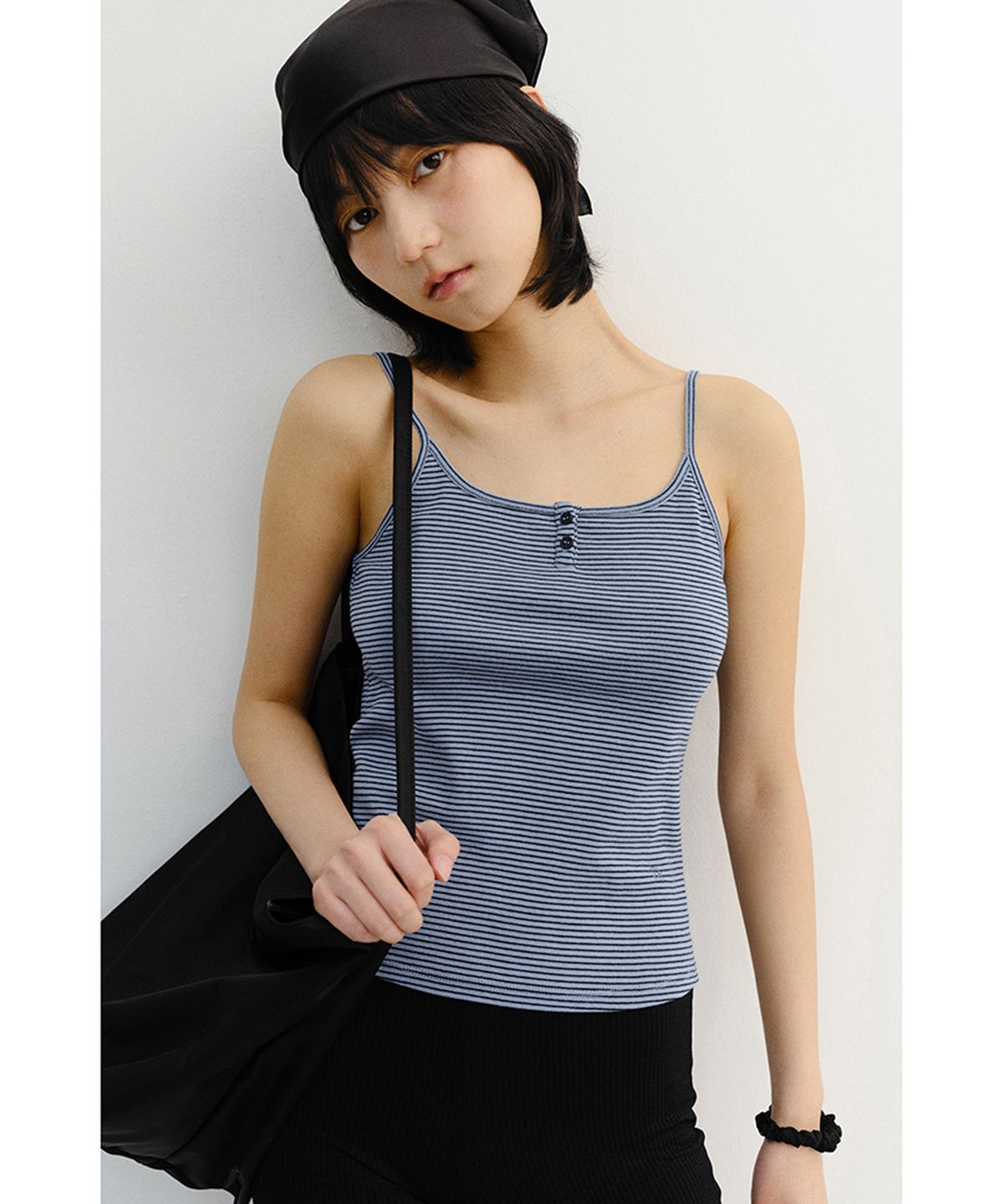 던스트(DUNST) PETIT SLEEVELESS TOP_UDTS6B230_BLUE STRIPE