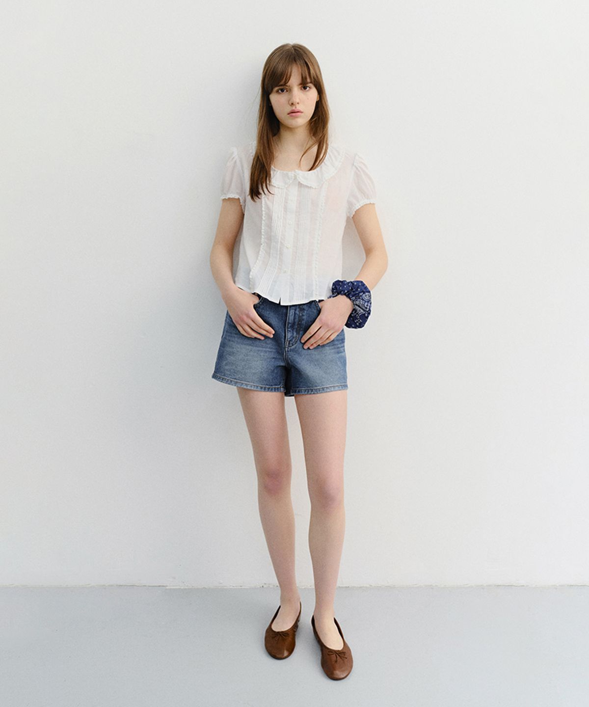 던스트(DUNST) MINI DENIM SHORTS_UDPA6B242_CLASSIC BLUE