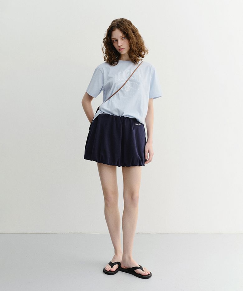 MINI VOLUMED SKIRT_UDSK6B228_NAVY