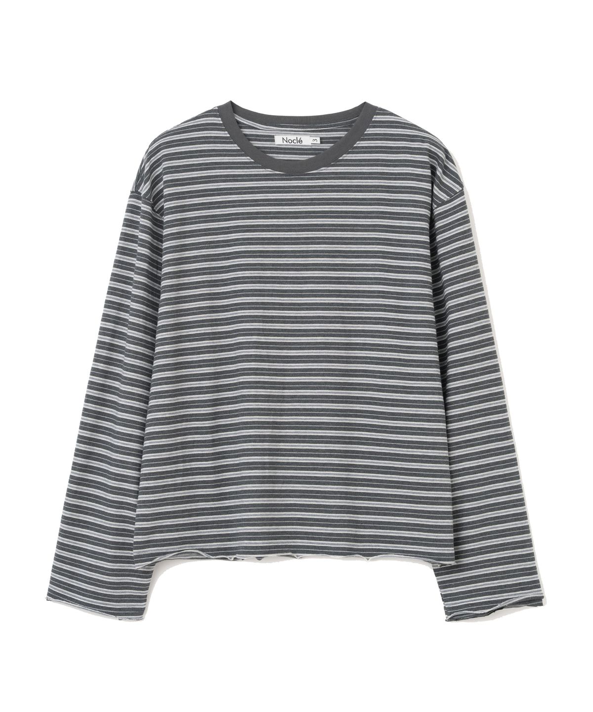 노클(NOCLE) Rob Stripe Long Sleeve Grey