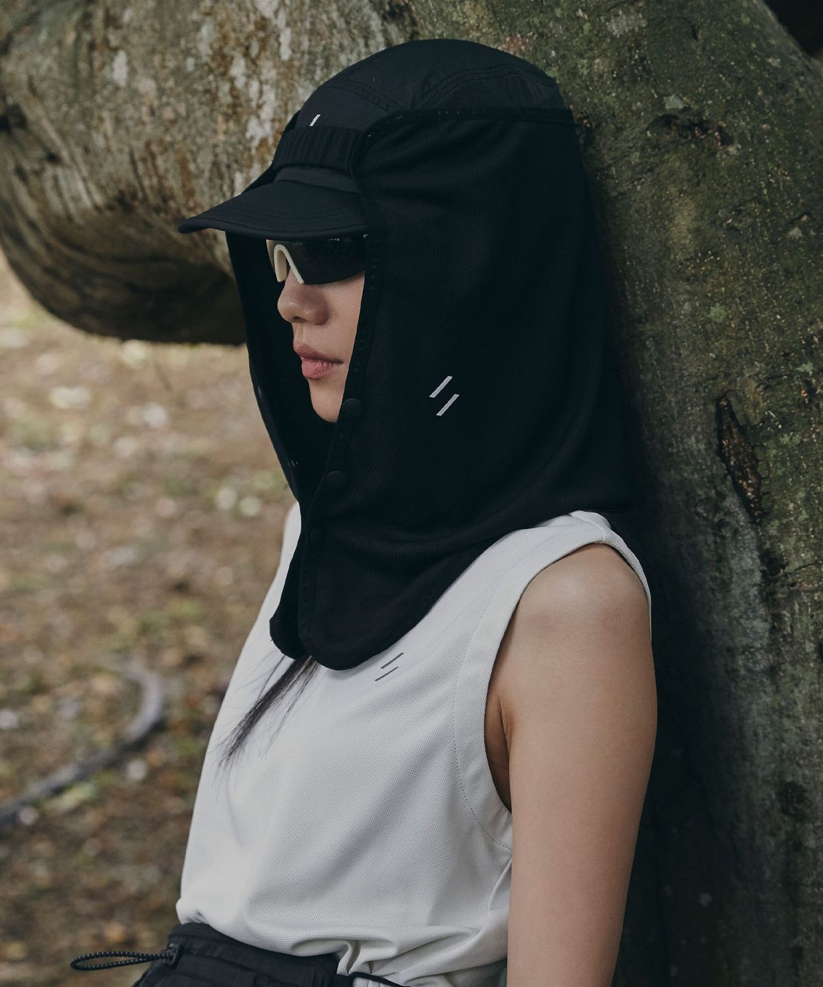 웰터 익스페리먼트(WELTER EXPERIMENT) AIR BREATHE SUN SHADE_BLACK
