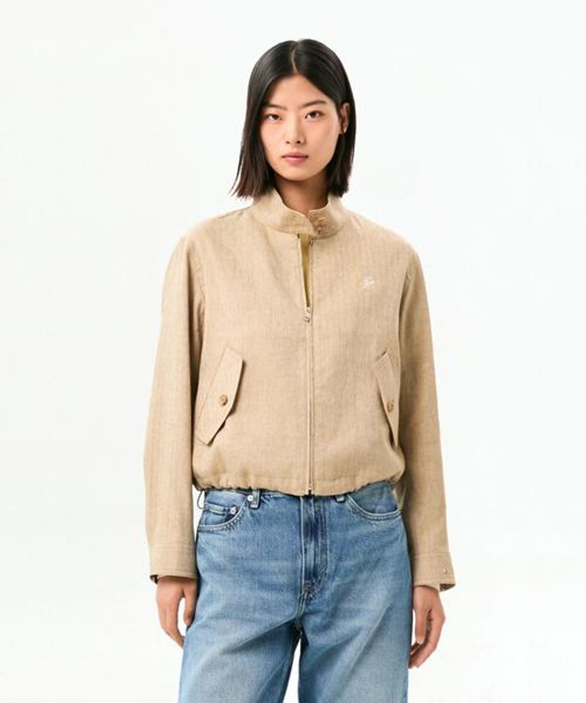 타미힐피거(TOMMY HILFIGER) 린넨 블렌드 헤링본 재킷 (T22G3WOT209WL1W20)