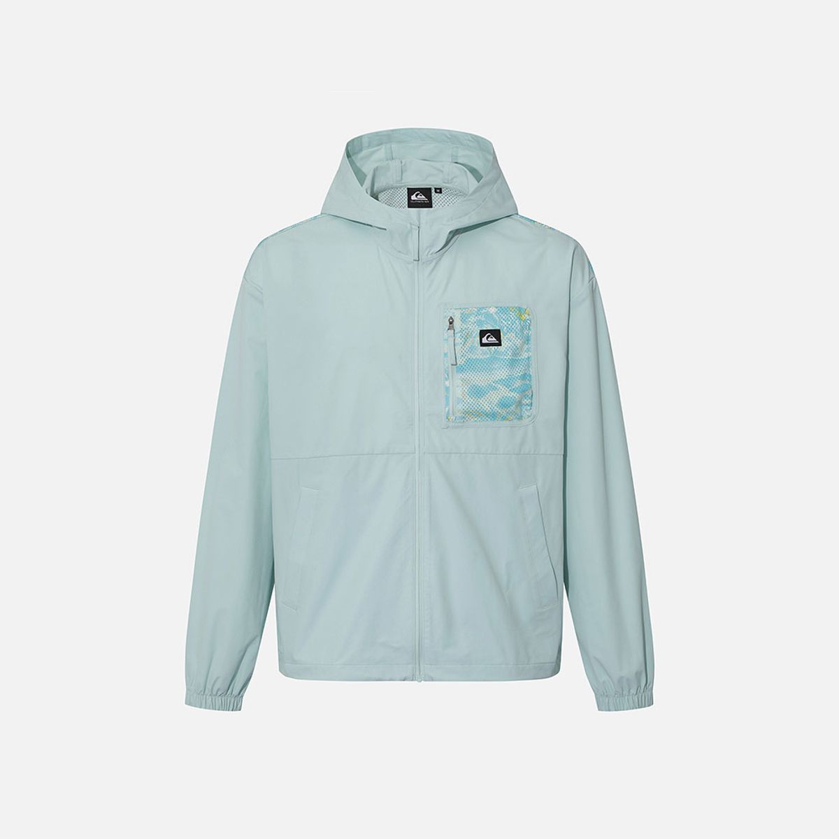 퀵실버(QUIKSILVER) 메쉬 프린트 블록 후드 자켓 (QG11JK542BGA)