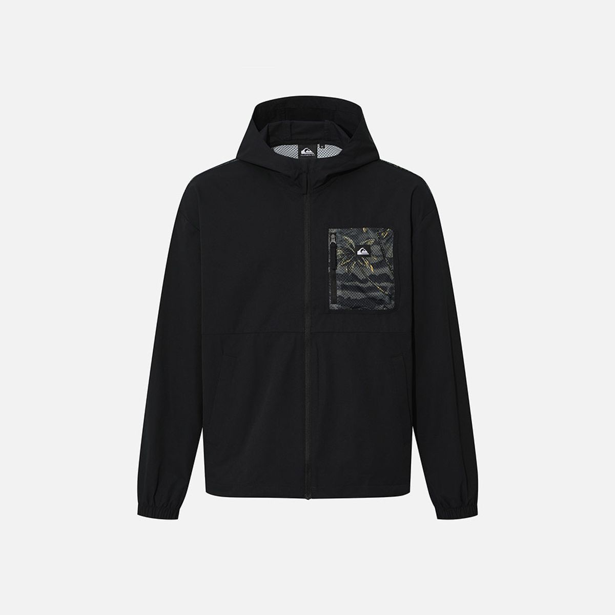 퀵실버(QUIKSILVER) 메쉬 프린트 블록 후드 자켓 (QG11JK542KVJ)