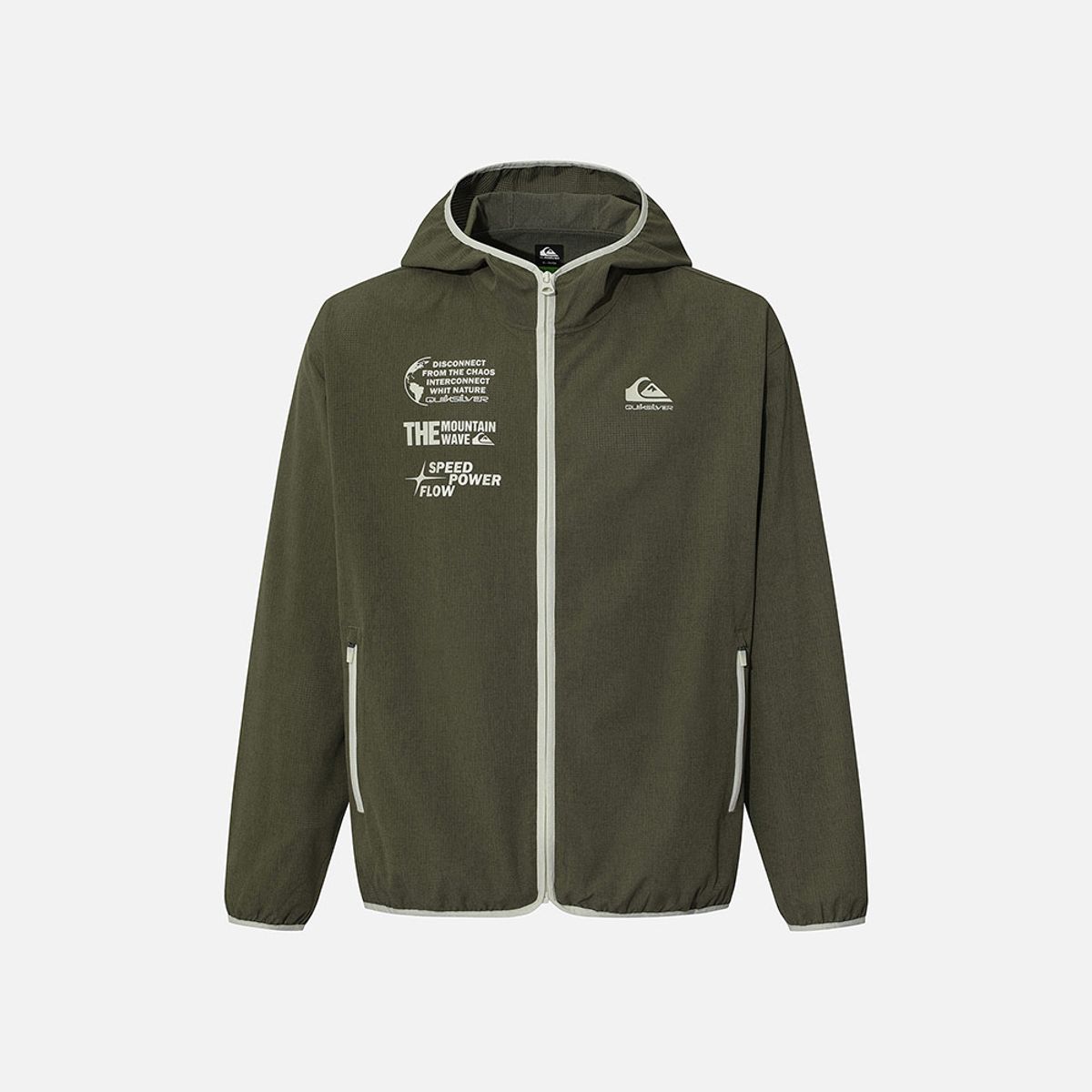퀵실버(QUIKSILVER) SURF 에어도트 후드집업 윈드브레이커 (QG11JK500CRE)