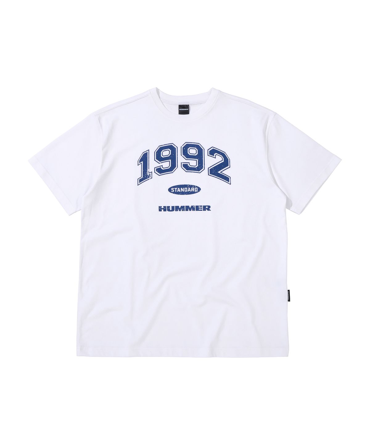 험머(HUMMER) [32수코튼] 1992 로고 그래픽 쿨 반팔 티셔츠 화이트