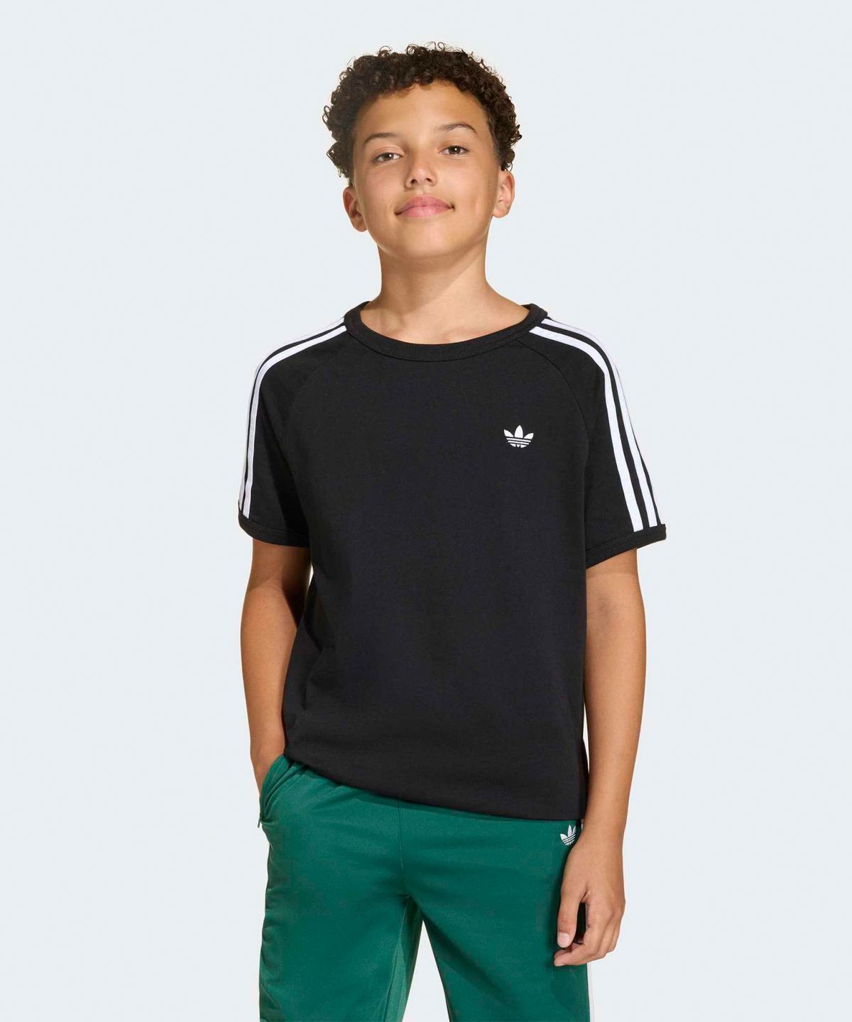 아디다스 키즈(ADIDAS KIDS) 3 STRIPES 티 주니어 - 블랙 / KE0919