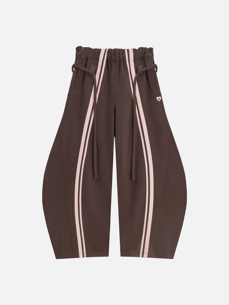 Stripe Super Baggy Barrel Sweatpants 배기 진 AE25CPQ20641-01DBRN