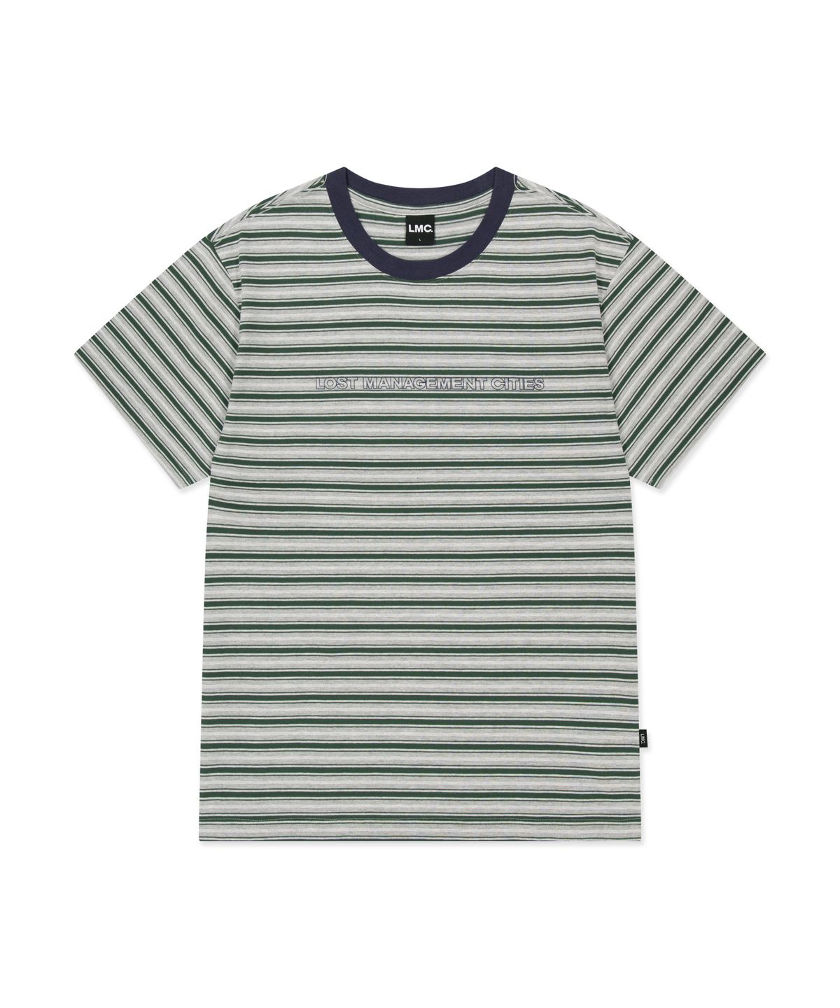 엘엠씨(LMC) MULTI STRIPE TEE melange gray