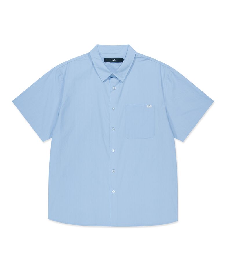 DAILY COTTON SHORT SLV SHIRT light blue