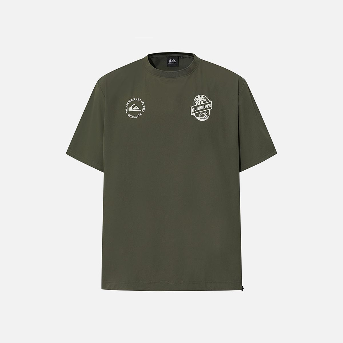 퀵실버(QUIKSILVER) 스트레치 우븐 반팔 티셔츠 (QG11ST543GRA)