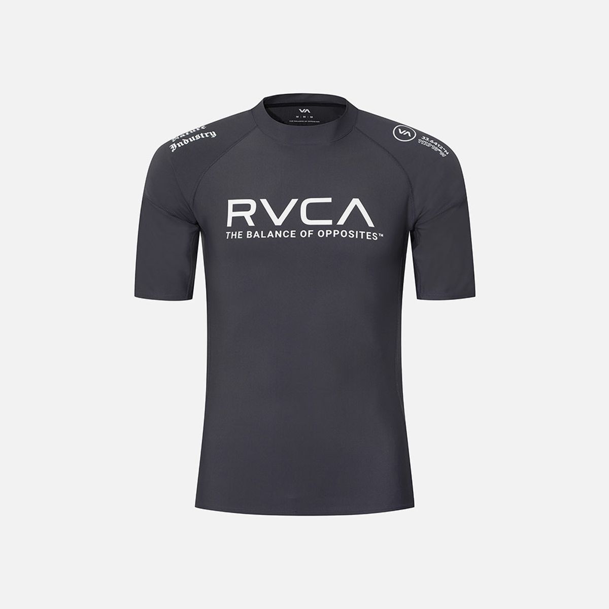루카(RVCA) Sports Compression 반팔 래쉬가드 (VG11RS302CHA)