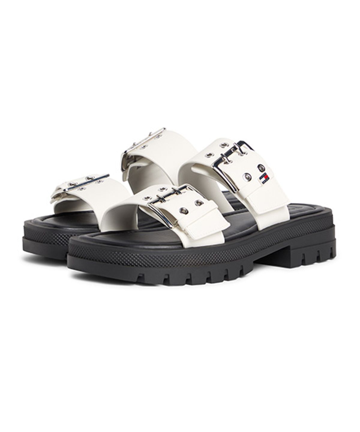 타미진스(TOMMY JEANS) 웬디 버클 레더 샌들-아이보리(T52G1ASN430JT1YBI)